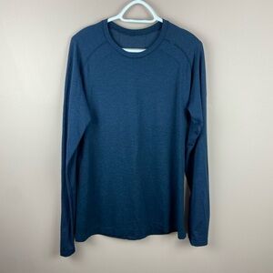 LULULEMON | Men’s Large Metal Vent Tech Long Sleeve navy blue shirt